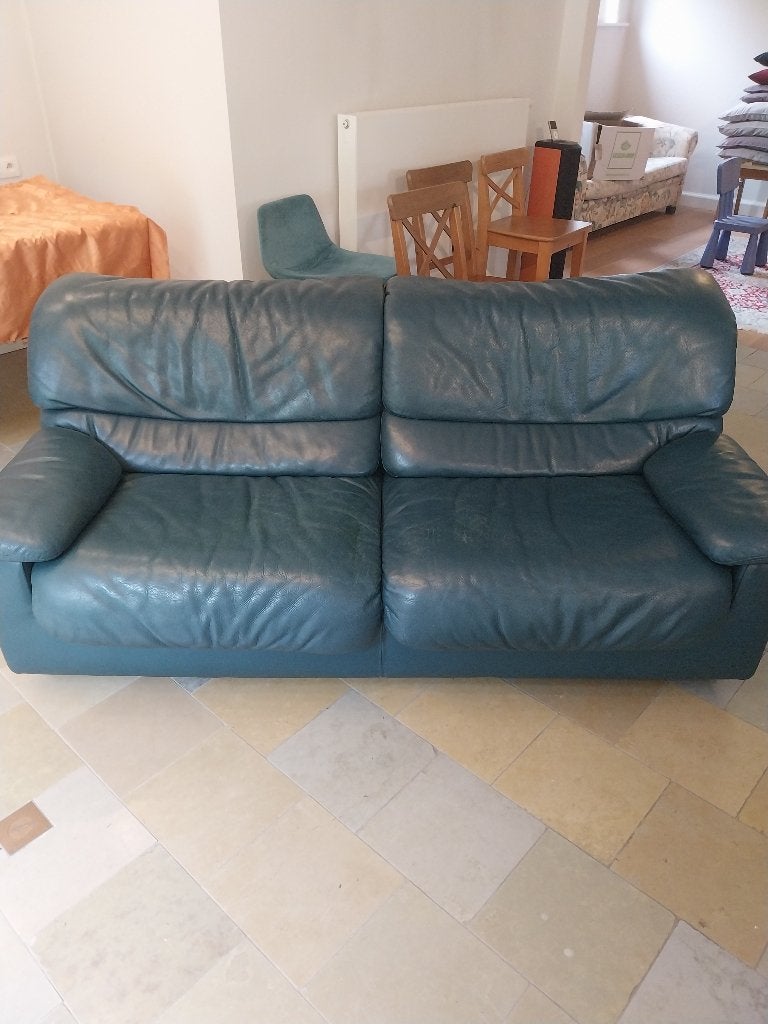 JORI Lederen zetels 2 en 3 zit, Ophalen, Gebruikt, 150 tot 200 cm, Tweepersoons