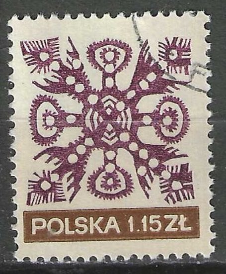 Pologne 1971 - Yvert 1942 - Dentelle - 1,15 oz. (ST), Timbres & Monnaies, Timbres | Europe | Autre, Envoi, Pologne, Affranchi