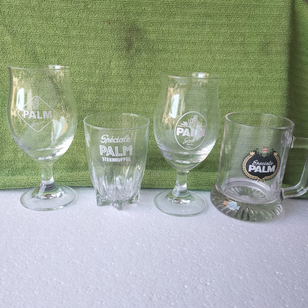 Palm glaasjes, Verzamelen, Ophalen, Gebruikt, Glas of Glazen, Palm