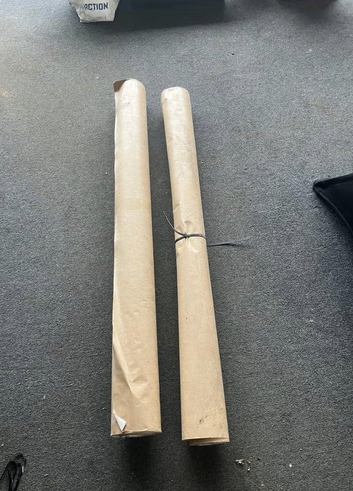 Stevig afdek papier op rol wit/bruin., Ophalen, Zo goed als nieuw, Overige typen