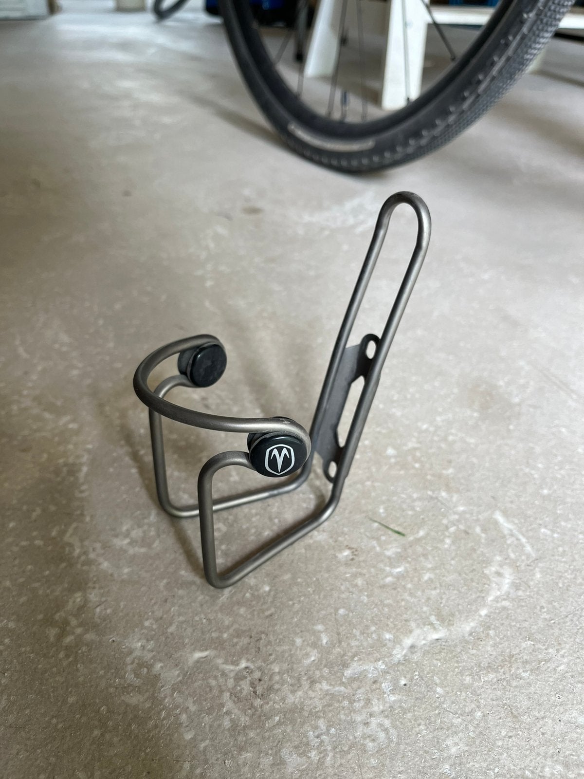 2x porte bidon Van Nicholas bottle cage Titanium Premium, Enlèvement ou Envoi, Utilisé