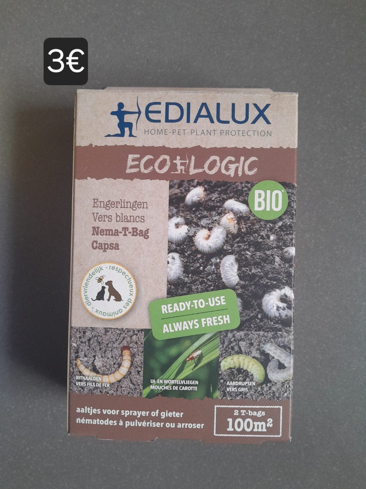 Edialux engerlingen Nieuw, Ophalen