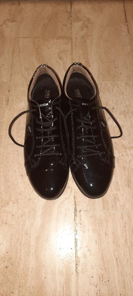 GEOX Respira NAPLACK LEA T38 schoenen, Zwart, Nieuw, Sneakers, Ophalen