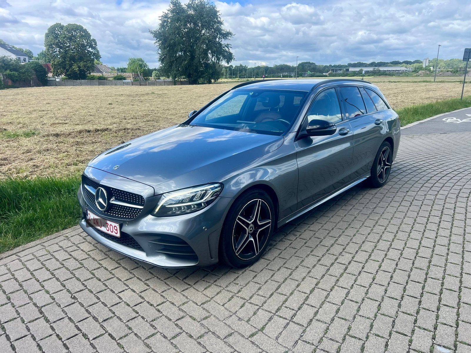 Mercedes benz c200 d, Autos, Mercedes-Benz, Cuir, Argent ou Gris, Achat, Euro 6