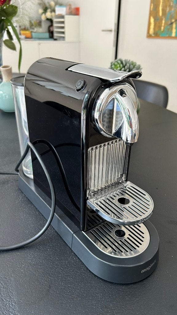 Nespresso-machine Magimix in chroom, Ophalen, Zo goed als nieuw