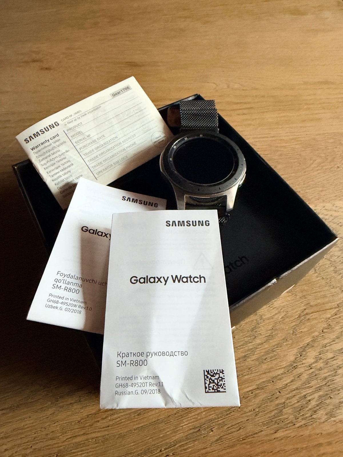 Samsung Galaxy watch, Gebruikt, Zwart, Ophalen of Verzenden, Waterdicht