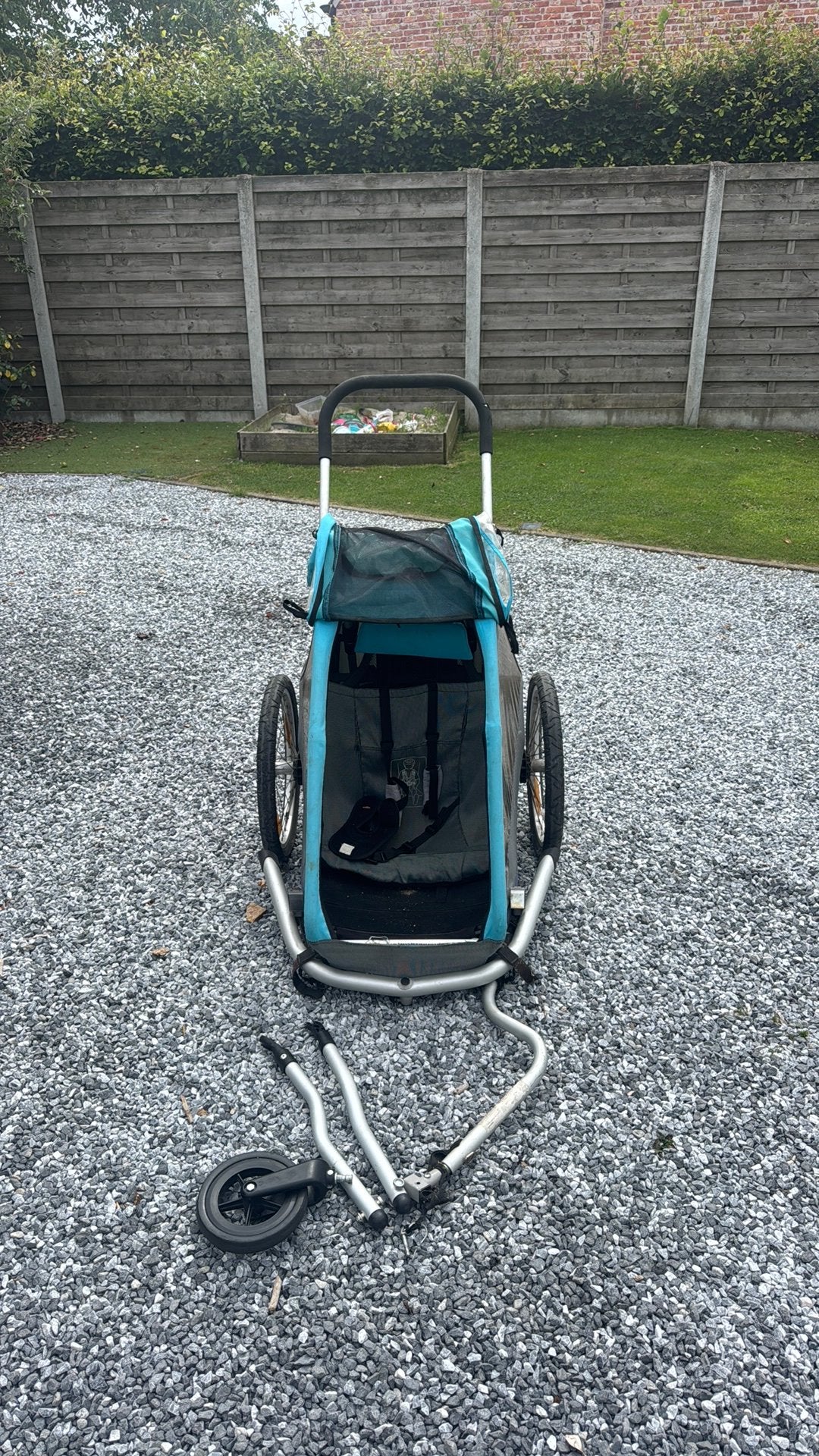 Fietskar croozer 1 persoon, Enlèvement, Utilisé, Suspension, Moins de 20 kg