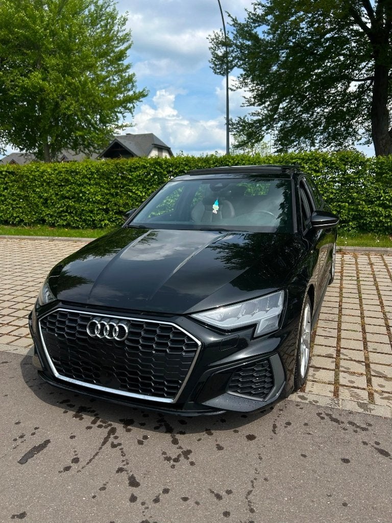 Audi A3 Sportback 30 TFSI S line, Autos, Audi, Particulier, Airbags, Essence, 5 portes, Automatique, Noir, Noir, Cuir, Traction avant