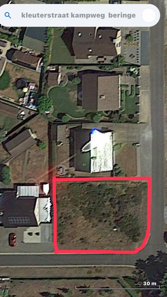 BOUWGROND TE KOOP IN BERINGEN, Immo, Gronden en Bouwgronden, Verkoop zonder makelaar, 500 tot 1000 m²