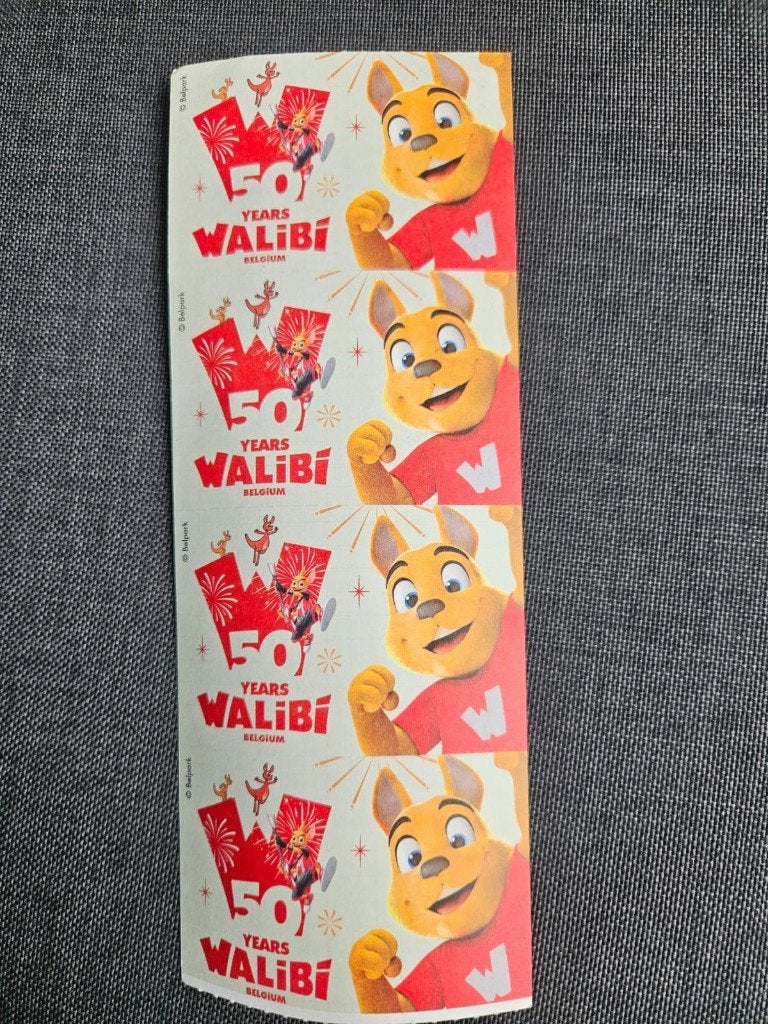 4 Walibi-kaartjes, Tickets en Kaartjes, Drie personen of meer, Ticket of Toegangskaart