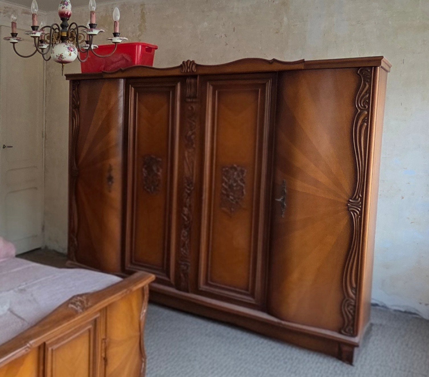 Antieke klerenkast Vintage, Huis en Inrichting, Kasten | Kleerkasten, Ophalen, Gebruikt