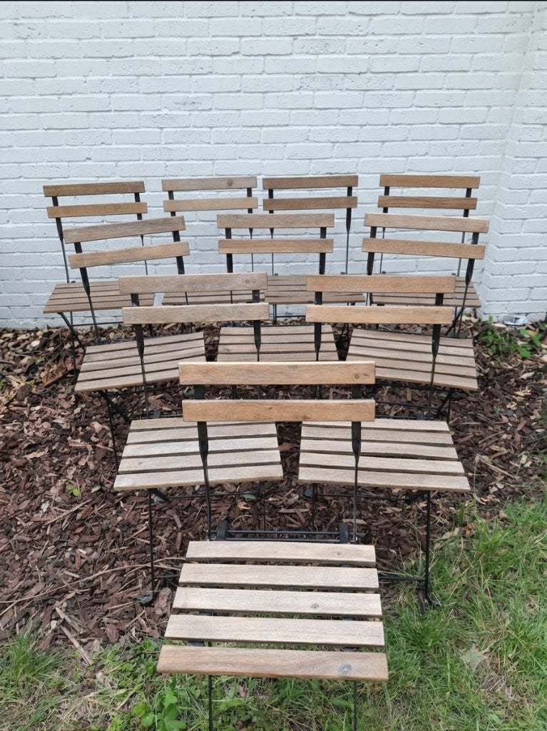 tuinstoel terras bistro plooibaar, Jardin & Terrasse, Chaises de jardin, Enlèvement, Comme neuf, Pliant