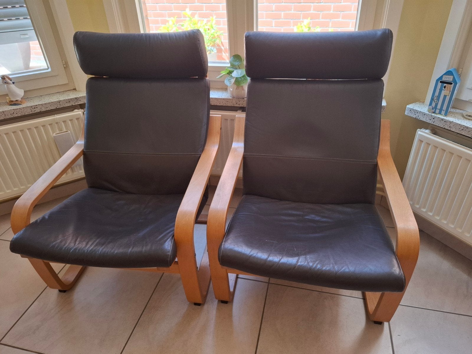 fauteuils en cuir, Utilisé, 75 à 100 cm, Cuir, 50 à 75 cm