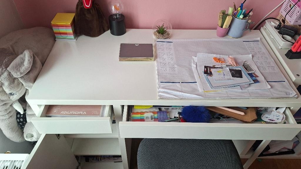 Bureau Micke Ikea, Huis en Inrichting, Ophalen, 105 cm, Gebruikt, Scandinavisch