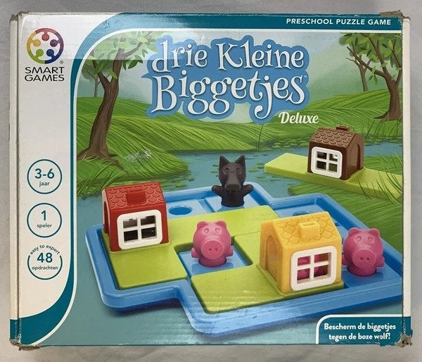 SmartGames Drie Kleine Biggetjes Deluxe Logicaspel Denkspel, Verzenden, Zo goed als nieuw, Puzzelen