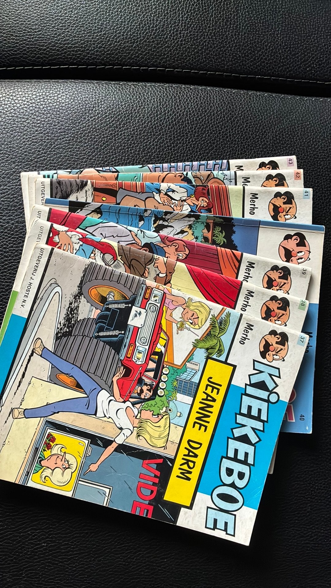 Kiekeboe strips nummer 37 tot en met 43, Boeken, Gelezen, Europa, Ophalen of Verzenden, Meerdere comics