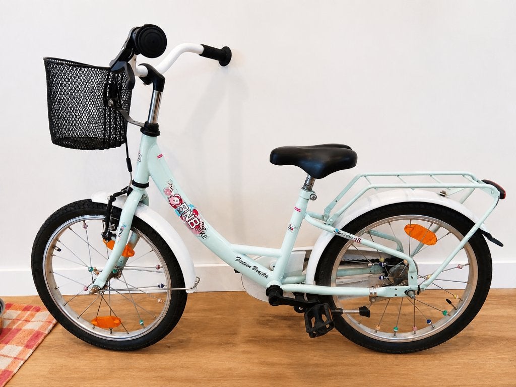 Kinderfiets 18 inch muntgroen BNB bike., Enlèvement ou Envoi, Frein à rétropédalage, 16 à 20 pouces, Utilisé