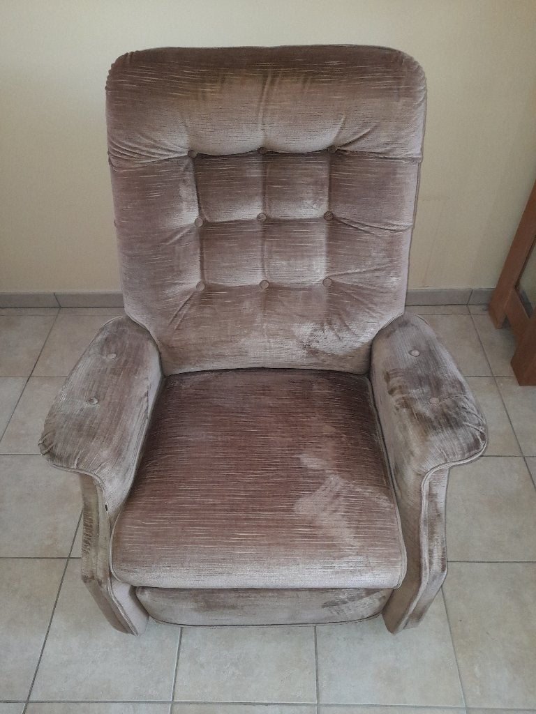 FAUTEUIL MEDIRELAX VELOURS COMME NEUF TRÈS PROPRE PAS TACHÉ, Maison & Meubles, Fauteuils, Enlèvement, Comme neuf, Tissus