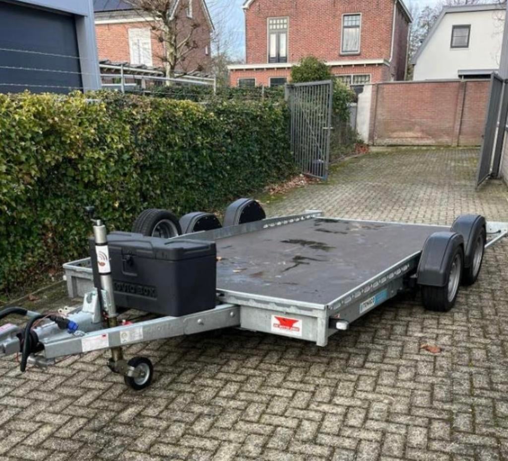 Tohaco Autotransporter luchtgeveerd, Auto diversen, Aanhangers en Bagagewagens, Zo goed als nieuw, Ophalen