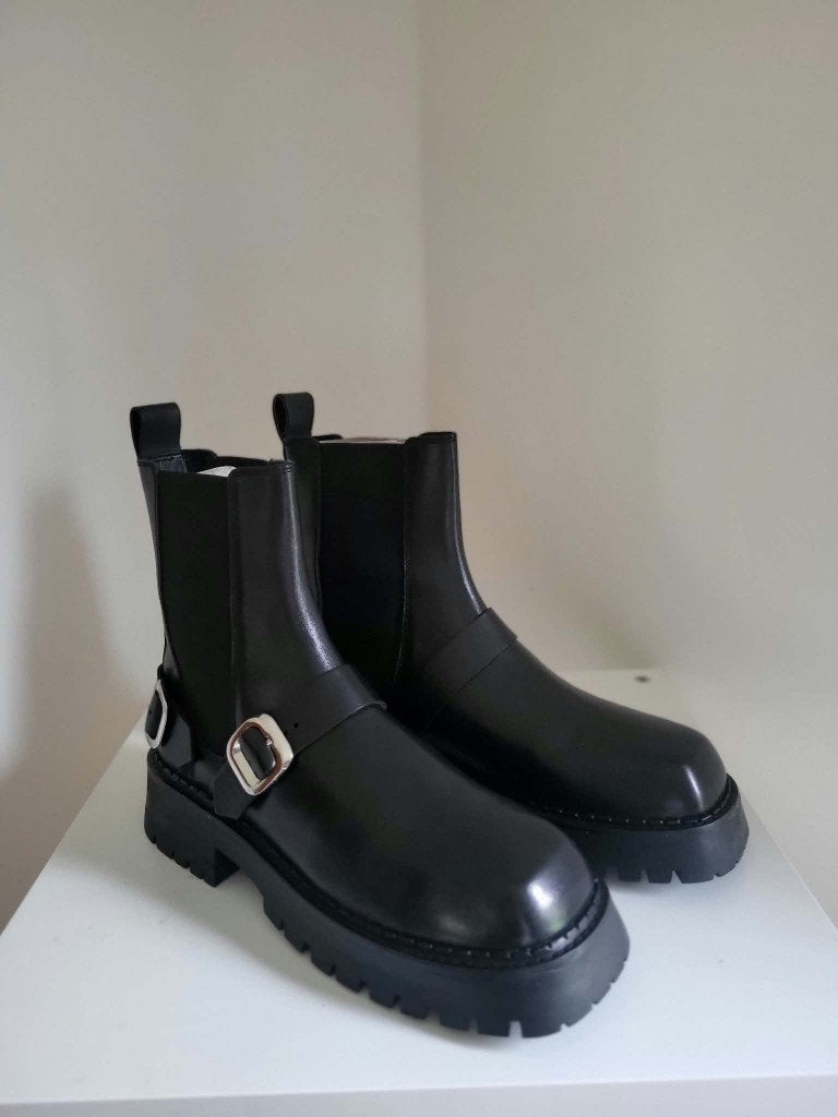 Nieuwe leren laarzen, Zwart, Nieuw, Ophalen of Verzenden, Asos