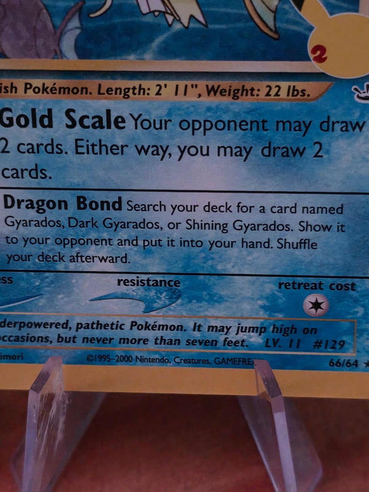 shining magikarp 25 celebration, Ophalen of Verzenden, Zo goed als nieuw, Losse kaart