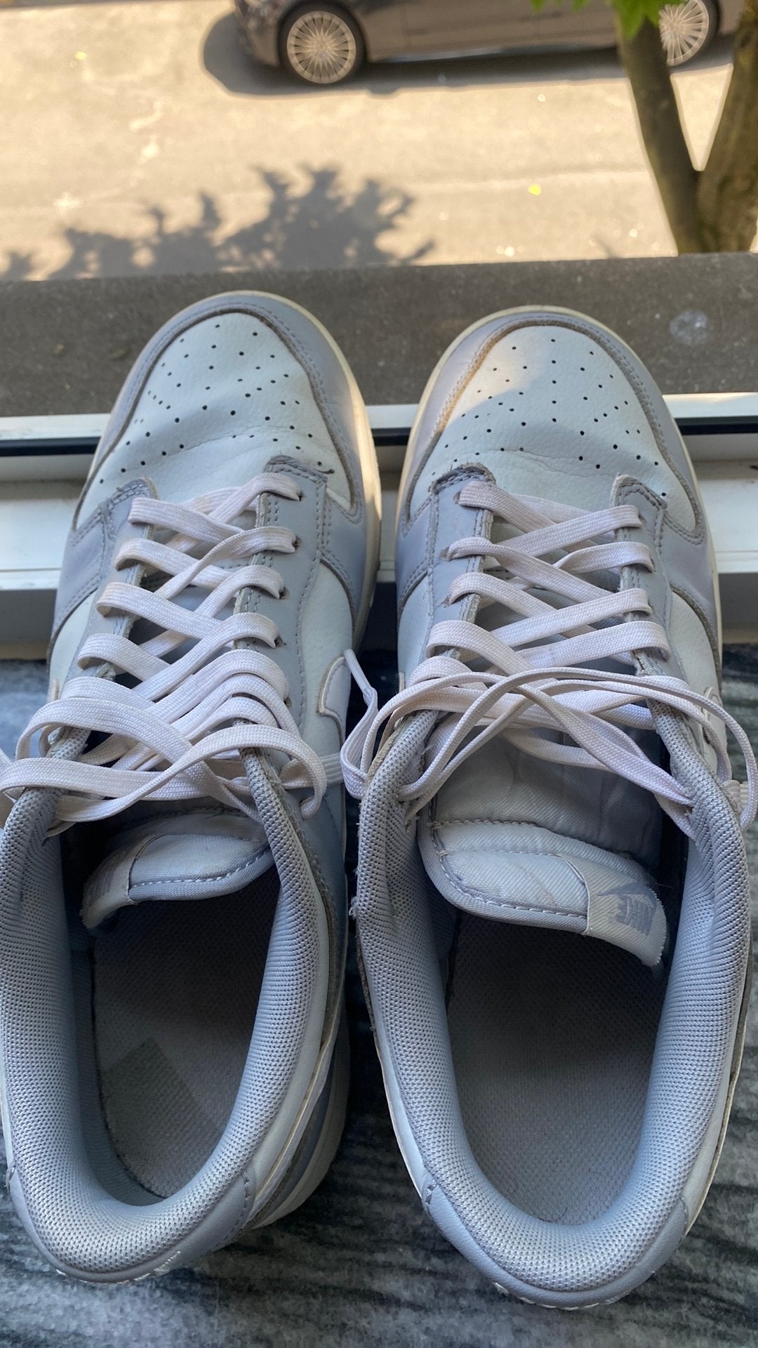 Nike, Wit, Ophalen of Verzenden, Sneakers, Gedragen