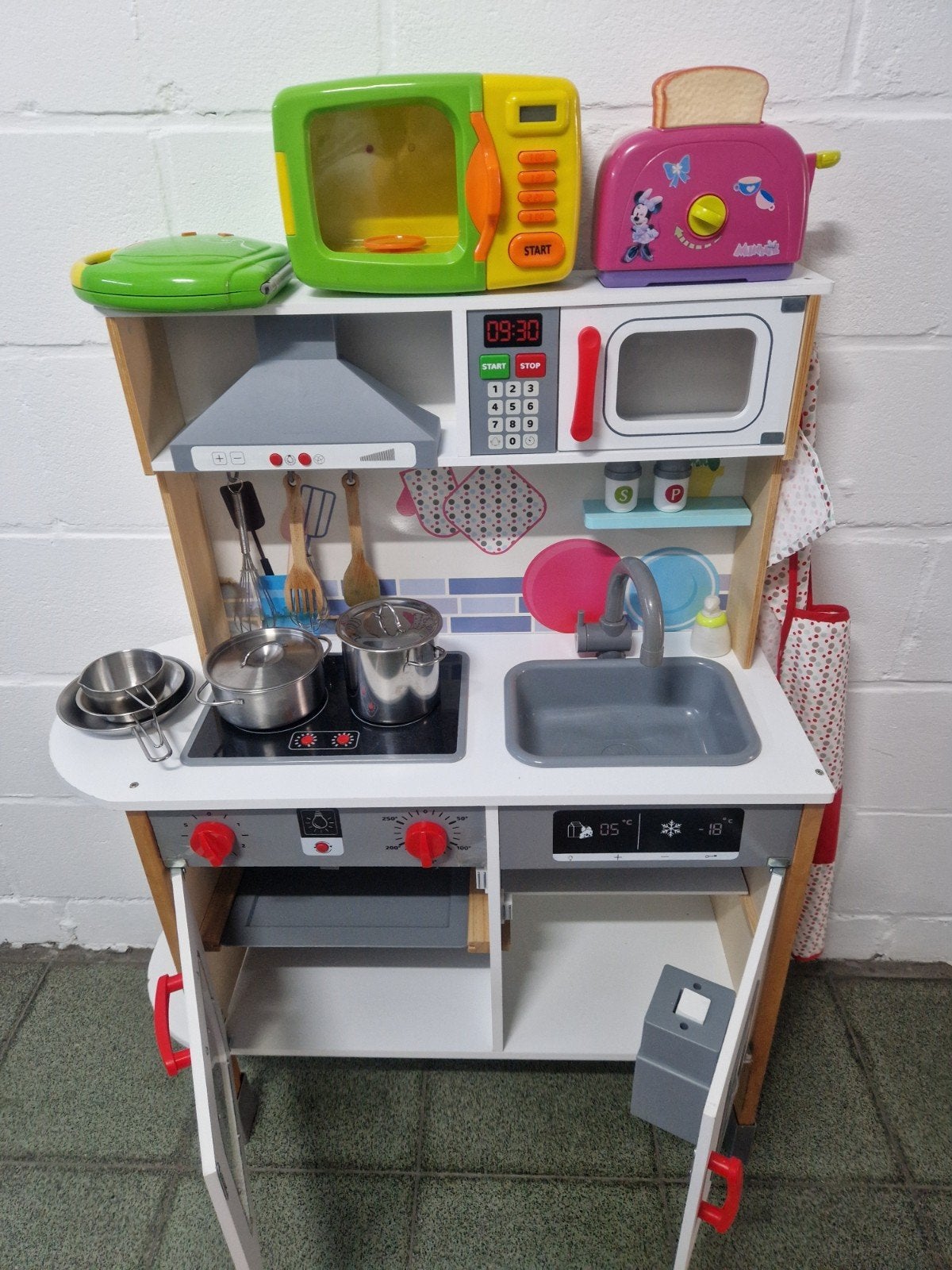 speelkeuken, Ophalen, Gebruikt, Hout, Speelkeuken-accessoire