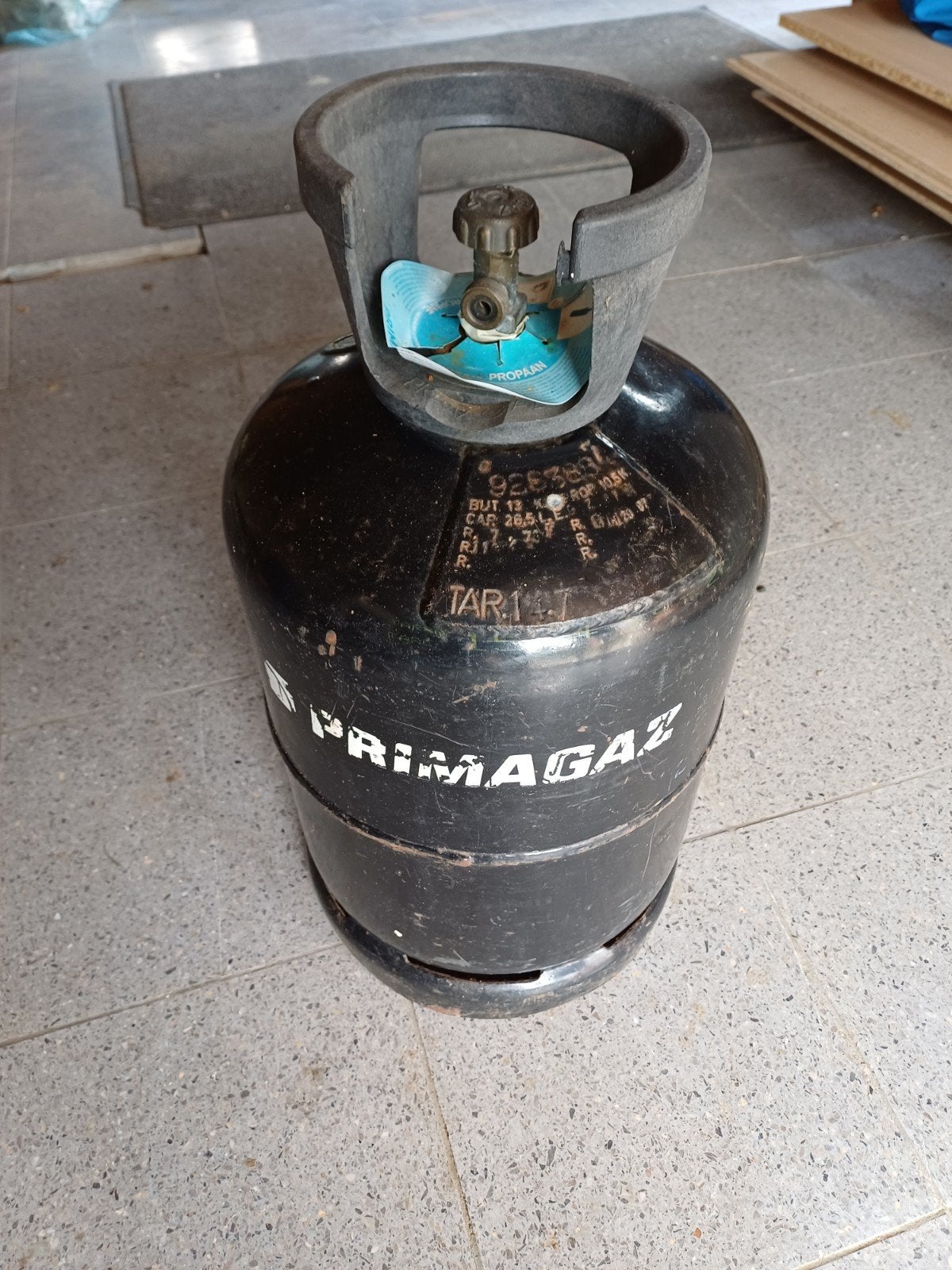 Fles propaan gas 10,50kg, Ophalen