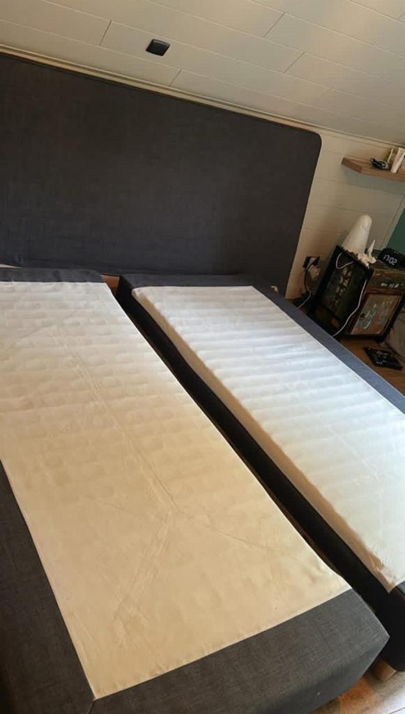 GRATIS!!!!! Ikea boxspring 180x200cm ZONDER MATRAS!!!, Ophalen, Gebruikt, Tweepersoons, 180 cm