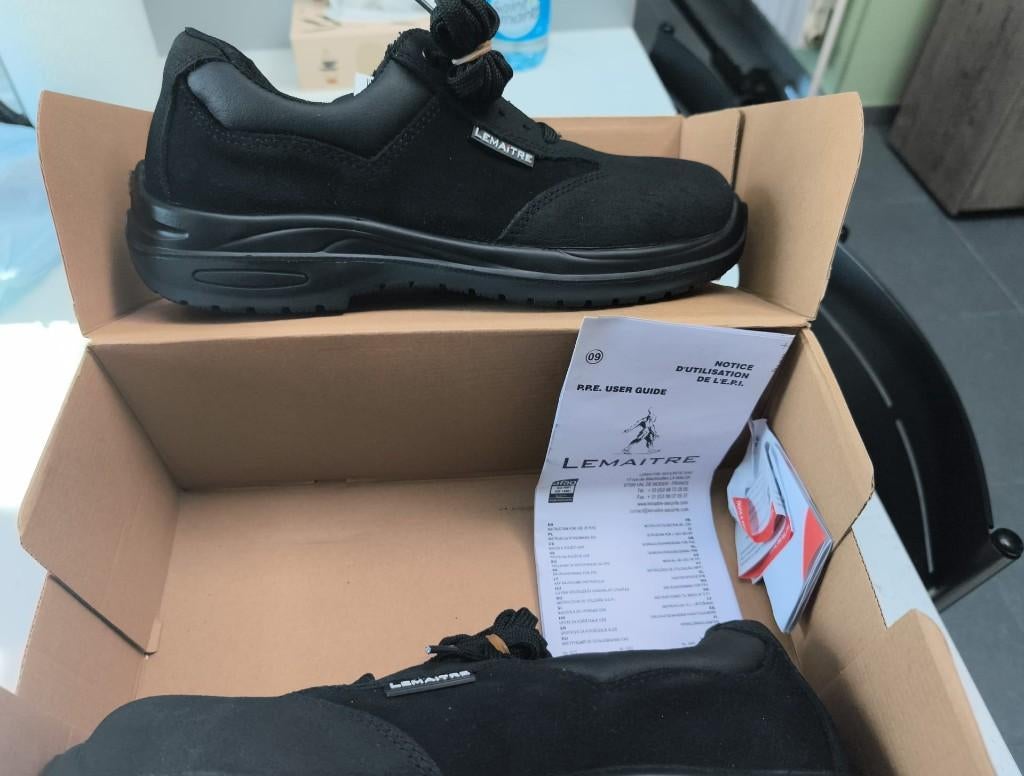 LEMAITRE Royan Noir S3 veiligheidsschoenen — maat 40., Zwart, Nieuw, Ophalen of Verzenden, Lemaitre