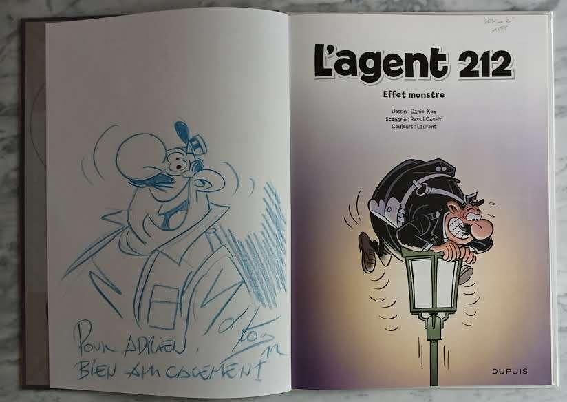 BD Agent 212 n28 Kox et Cauvin EO dédicace Neuf, Boeken, Eén stripboek, Ophalen of Verzenden, Zo goed als nieuw, Kox & Cauvin