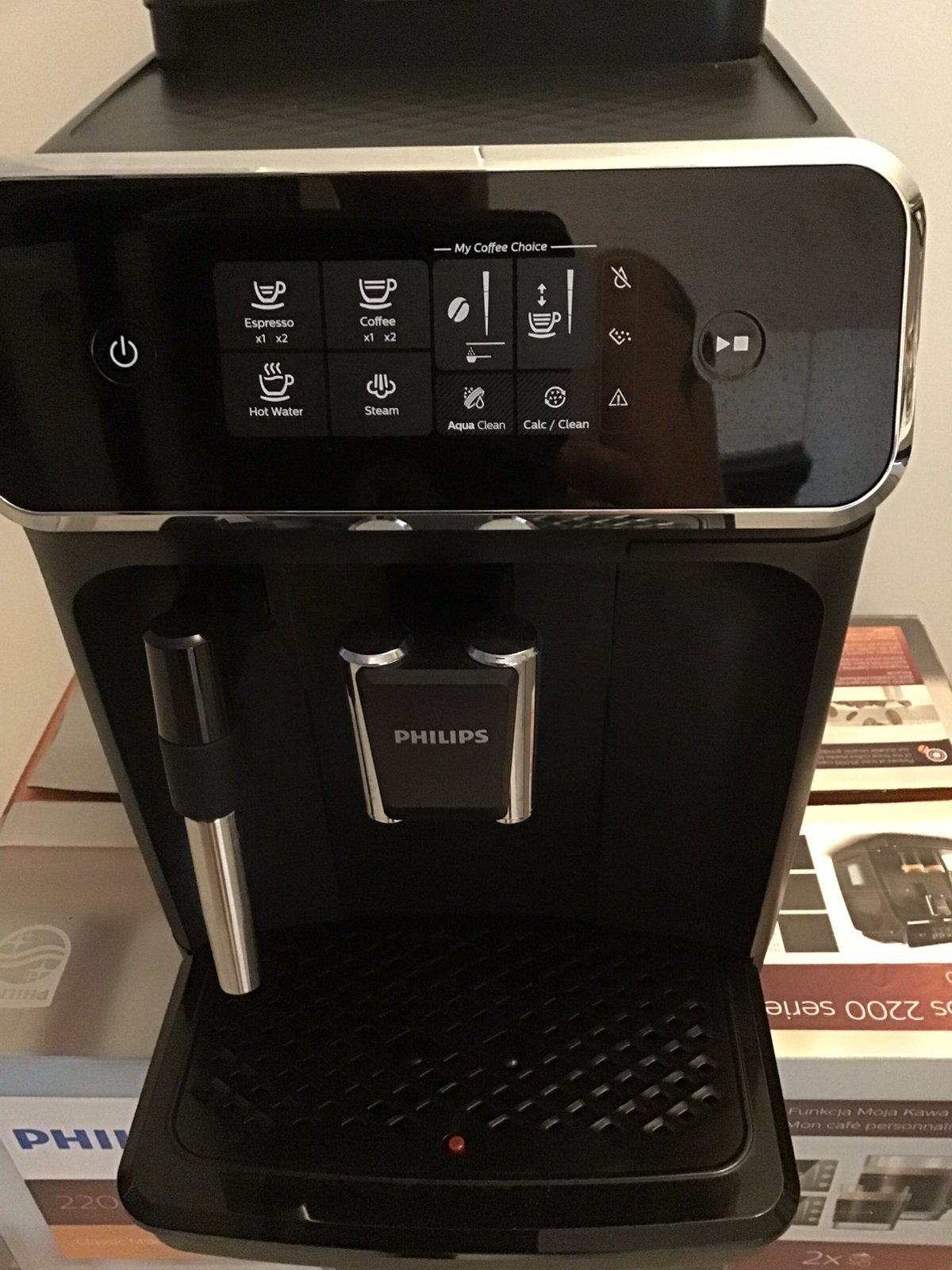 Philips koffiemachine 2200 serie, Electroménager, Cafetières, Neuf, Réservoir d'eau amovible, Café moulu, 10 tasses ou plus