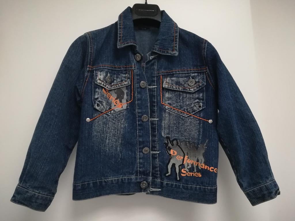 Jeansjas jongen, maat 116 € 10,00, Kinderen en Baby's, Ophalen, Jongen, Jas