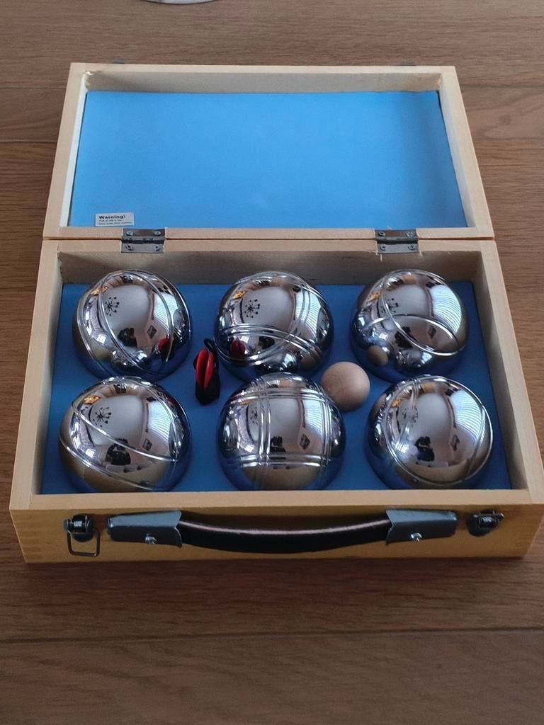 Set petanqueballen met koordmeter, Sport en Fitness, Ophalen, Nieuw