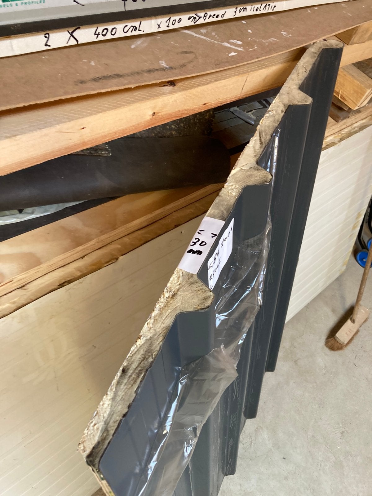 2 dakplaten 100cm Br. x 400 cm L., Doe-het-zelf en Bouw, Platen en Panelen, Ophalen, Nieuw, Overige materialen, 20 tot 50 mm