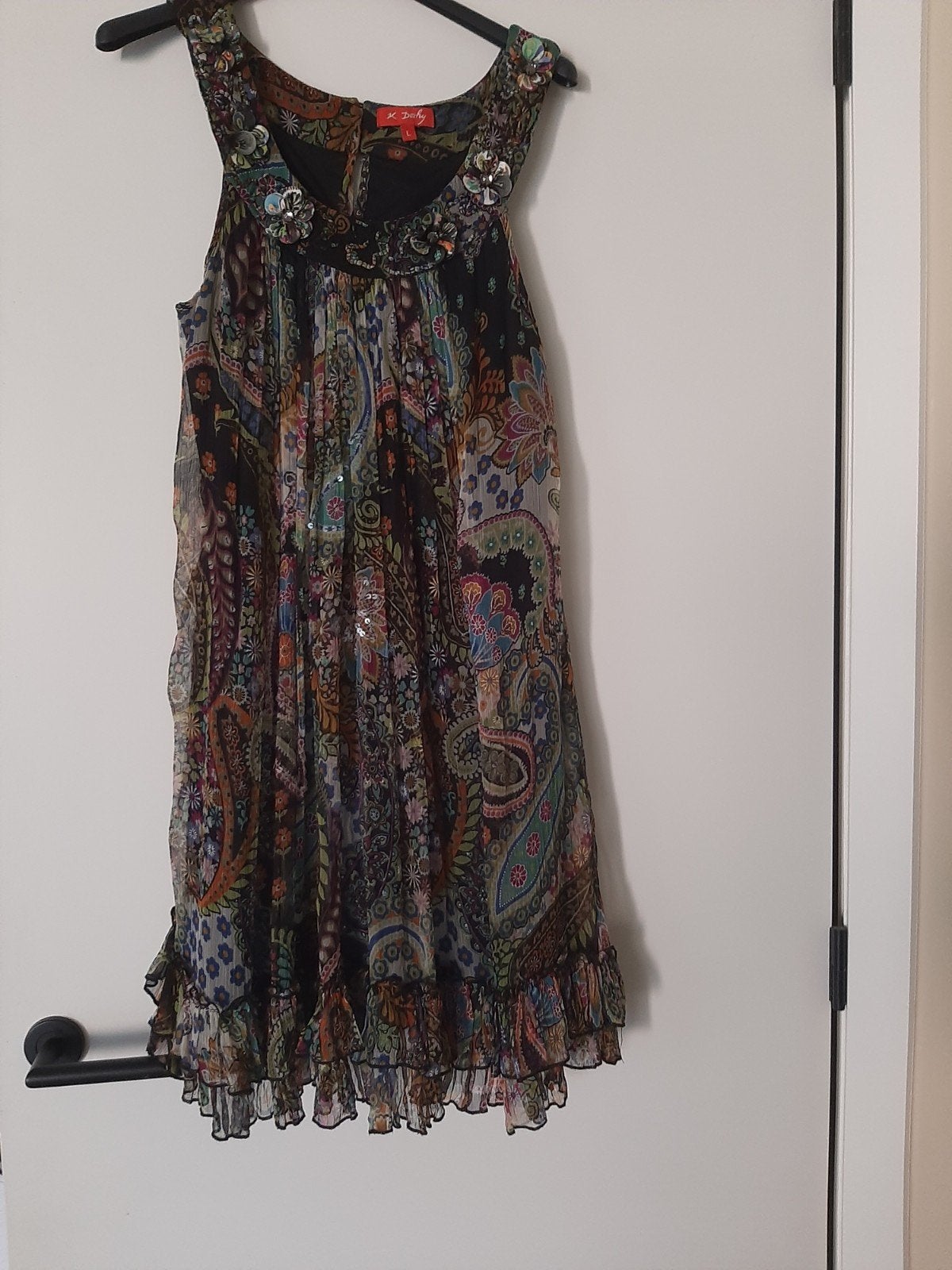 Frivool mouwloos zomerjurkje "derhy" mt L, Kleding | Dames, Gelegenheidskleding, Ophalen of Verzenden