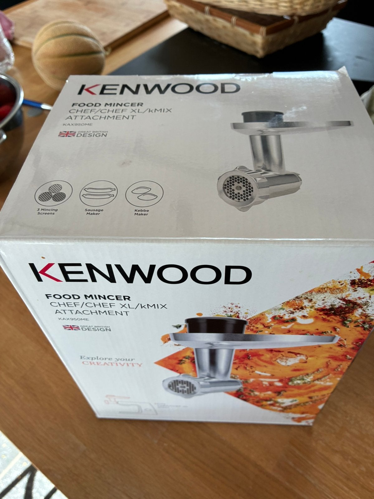 Kenwood food mincer KAX950ME, Electroménager, Mélangeurs de cuisine, Enlèvement, Neuf