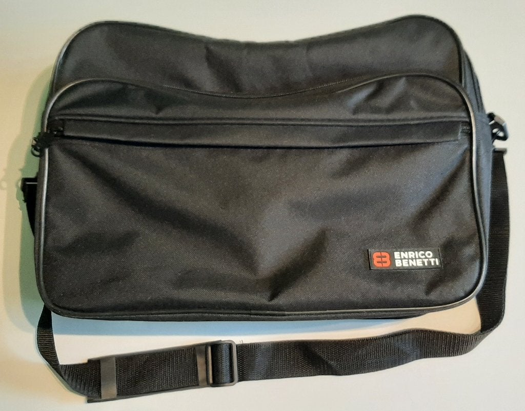Enrico Benetti Amsterdam Reportertas 39x19x28cm - zwart, Ophalen, 30 tot 40 cm, Minder dan 30 cm, Zwart