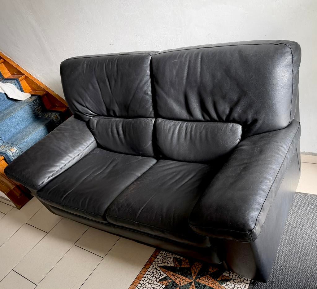 Canapé 2 places + fauteuil 1 place, Autres dimensions, Banc droit, Enlèvement, Utilisé