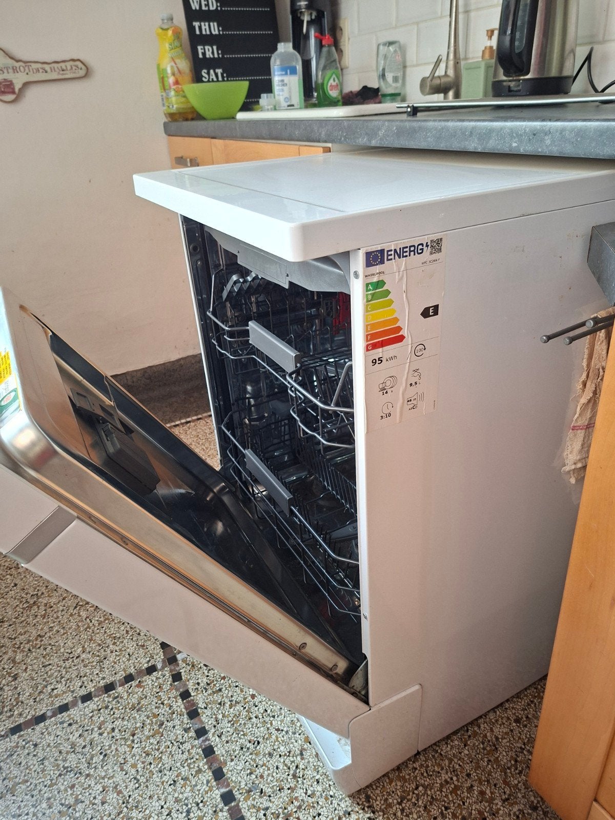 Lave vaisselle Whirlpool comme neuf!, Electroménager, Comme neuf, Enlèvement, 45 à 60 cm, À Poser