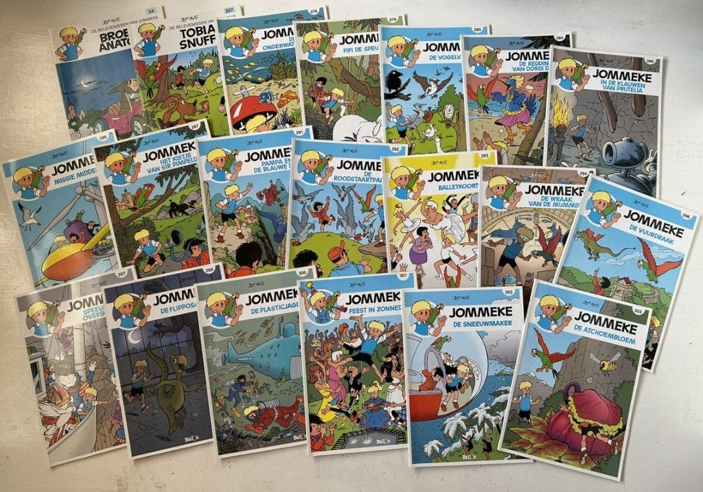 Jommeke strips, Boeken, Meerdere stripboeken, Ophalen of Verzenden, Gelezen