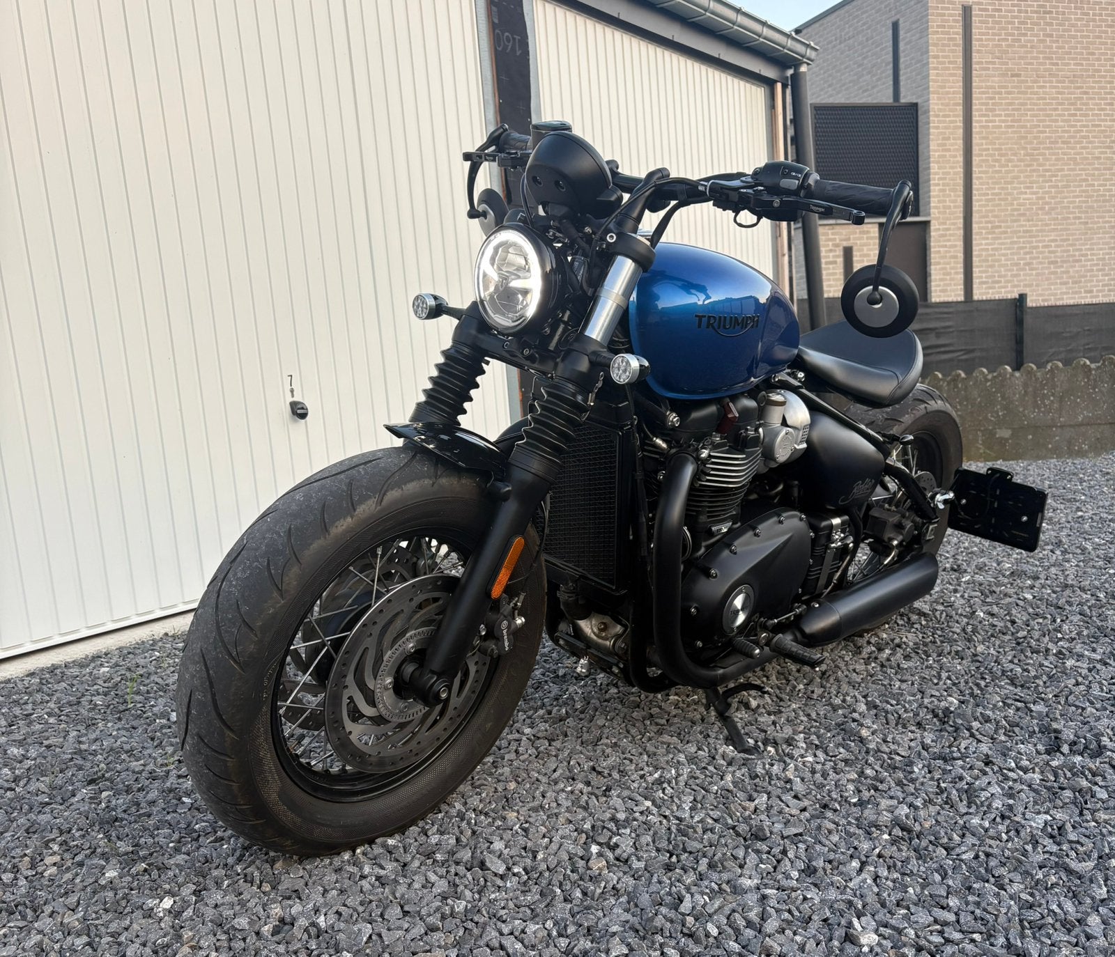 Triumph bobber black 1200 2020, Permis Moto A, Plus de 35 kW, Chopper, Poignées chauffantes