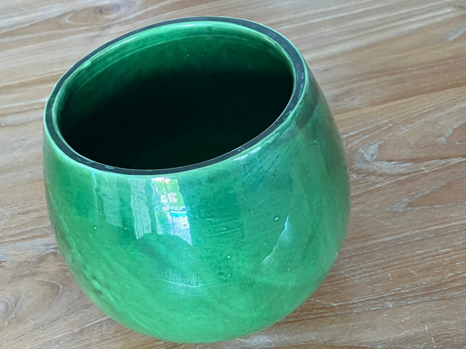 Groene bloempot, Tuin en Terras, Ophalen, Zo goed als nieuw