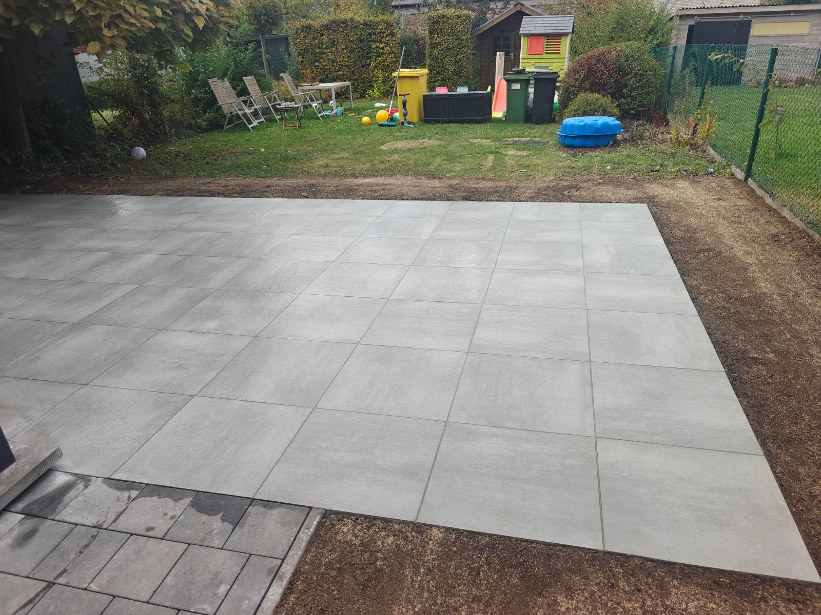 12m2 keramische tegels 60x60x2, Tuin en Terras, Ophalen, Keramiek, Nieuw, 10 m² of meer