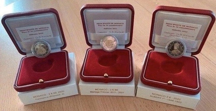 Euromunten Monaco, Enlèvement, Monaco, 2 euros, Série