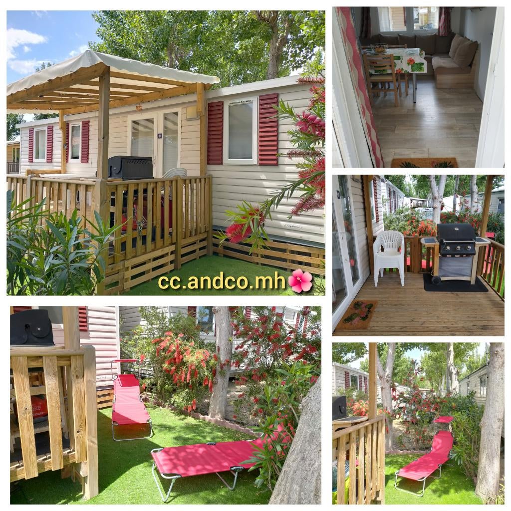 Magnifique Mobile home 3 chambres dans camping 4*, Jusqu'à 6