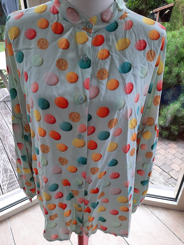 Flamboyante blouse JANNE K. - XL, Vêtements | Femmes, Blouses & Tuniques, Taille 46/48 (XL) ou plus grande, Autres couleurs, Comme neuf