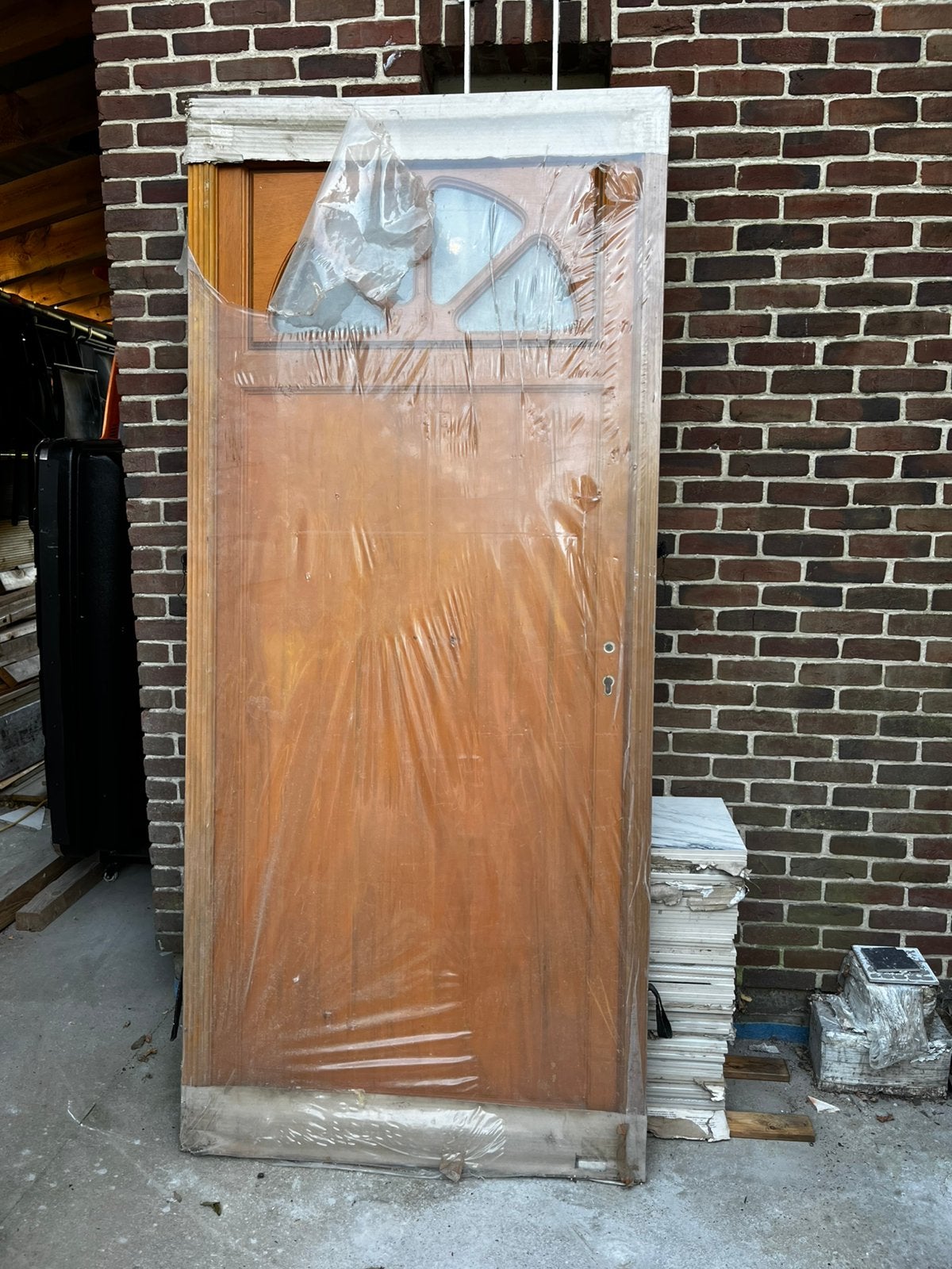 Porte bois massif NEUVE, Bricolage & Construction, Neuf, Porte extérieure, Enlèvement, 80 à 100 cm