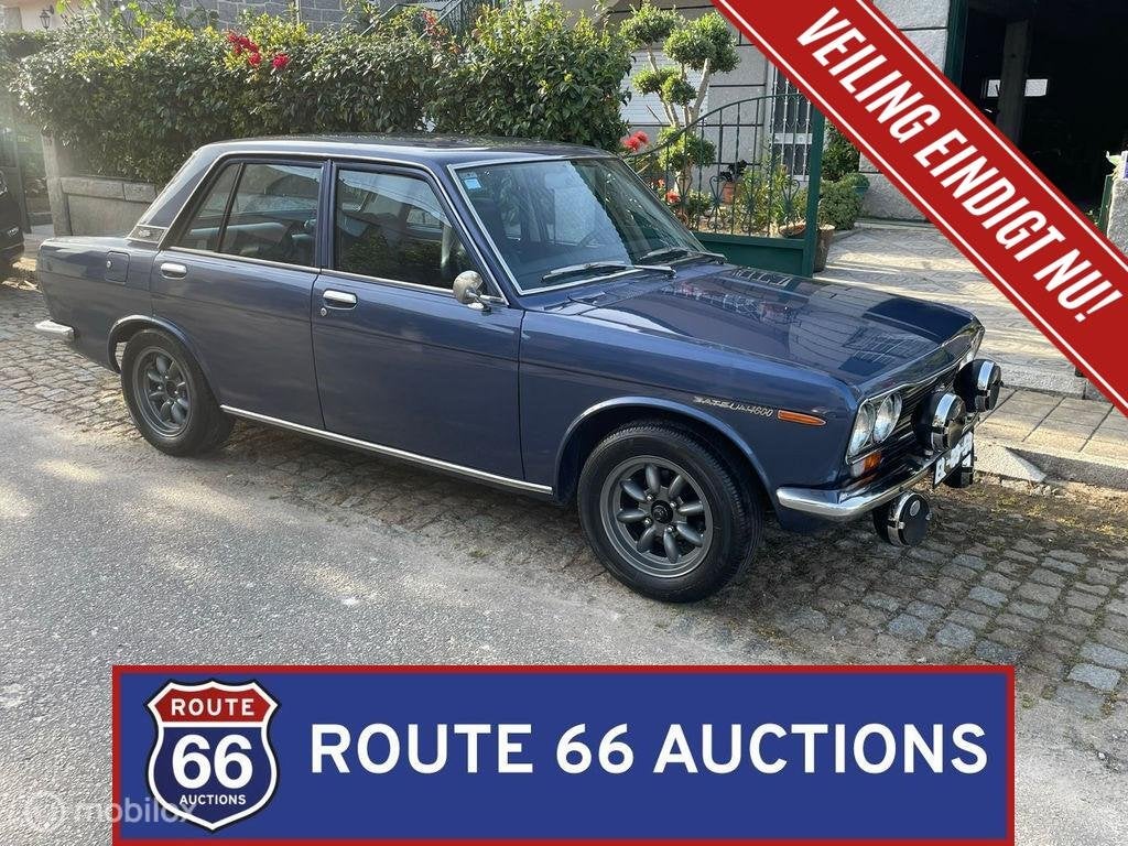 Datsun 1600 SSS | 1972 | Route 66 Auctions, Auto's, Overige merken, Zwart, Bedrijf, Handgeschakeld