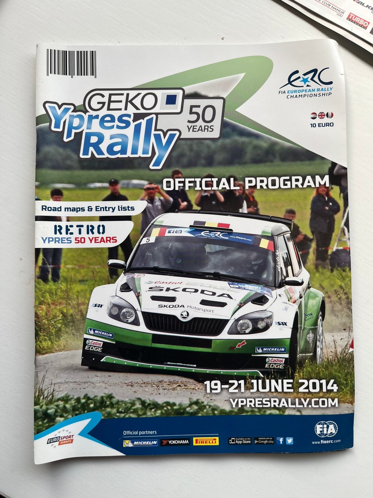 Officieel programma Geko Ypres Rally 2014, Ophalen of Verzenden, Zo goed als nieuw